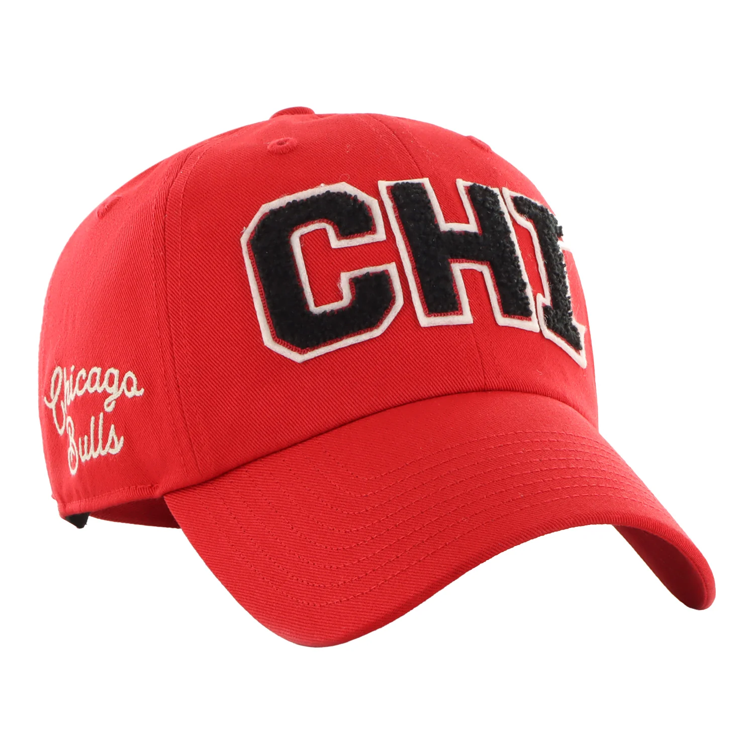 Ladies Chicago Bulls 47 Brand Zoey Chenille Adjustable Hat - Image 3