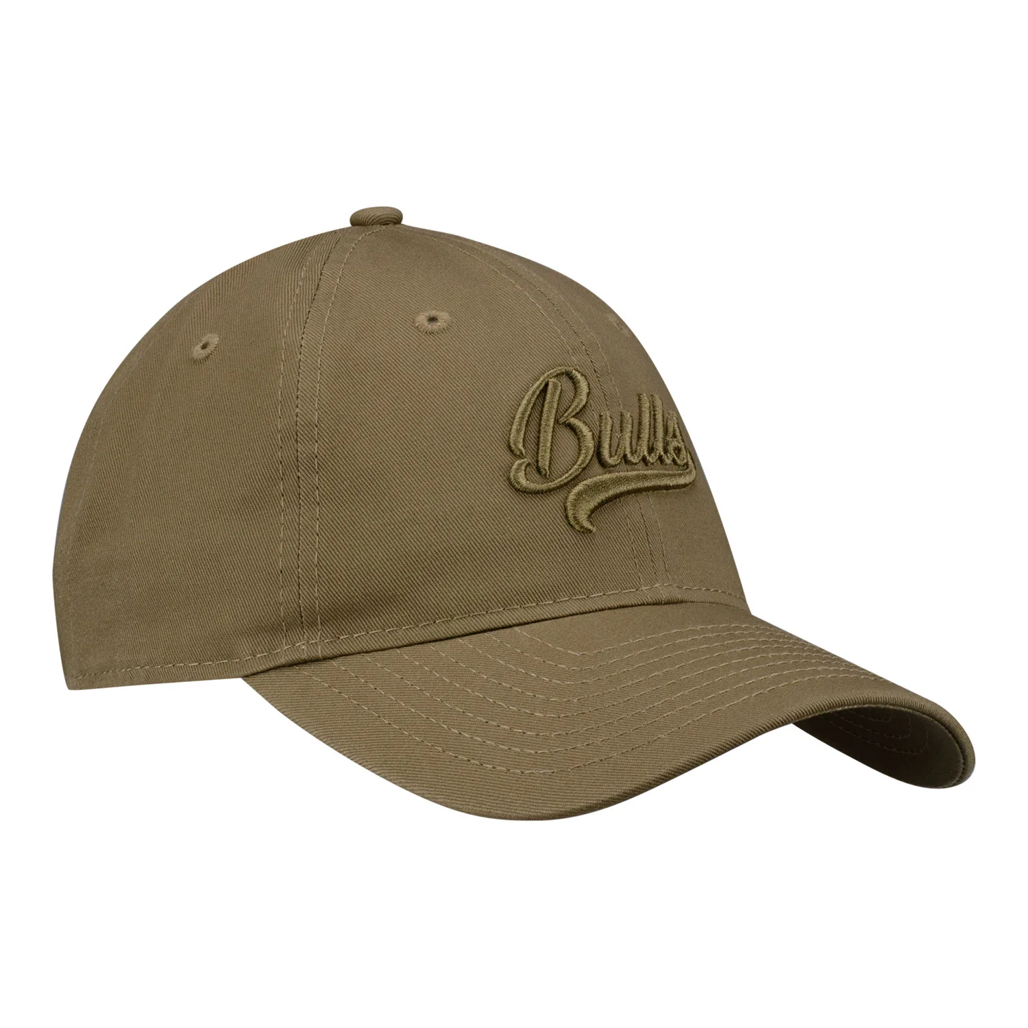 Ladies Chicago Bulls New Era Tonal Script 920 Khaki Hat - Image 3