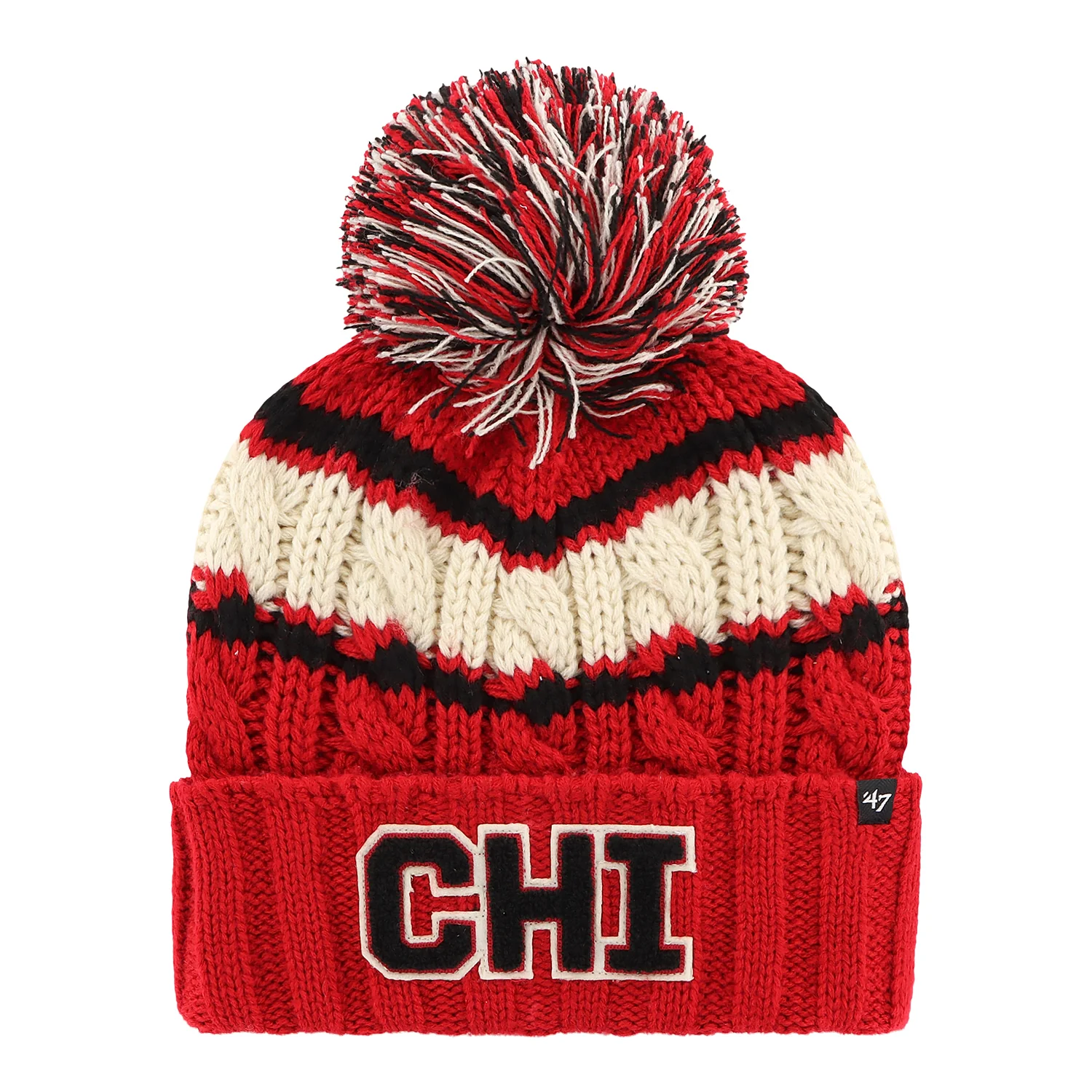 Ladies Chicago Bulls 47 Brand Emma Chenille Knit Hat