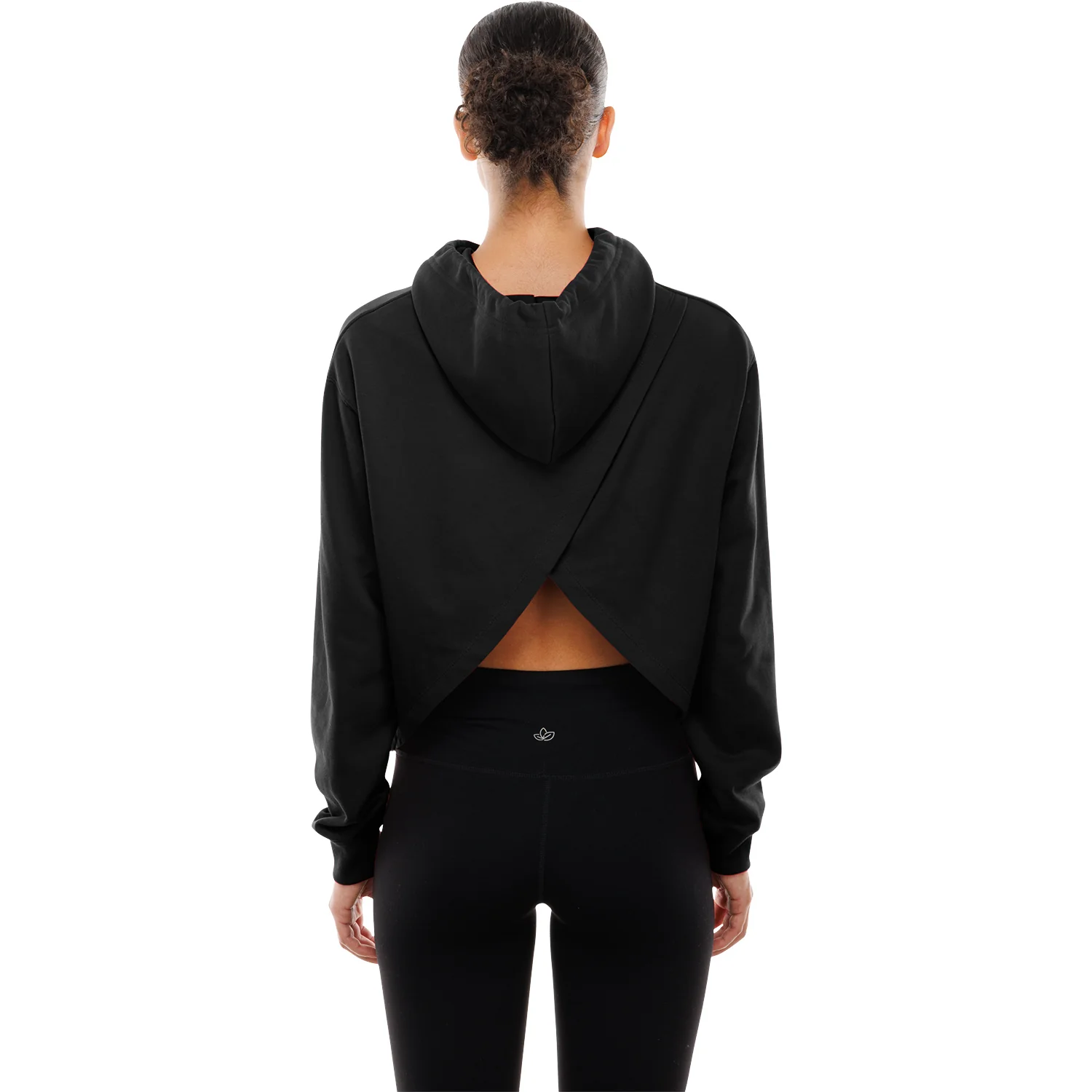 Ladies Chicago Bulls New Era Glam Applique Hooded Sweatshirt - Image 2