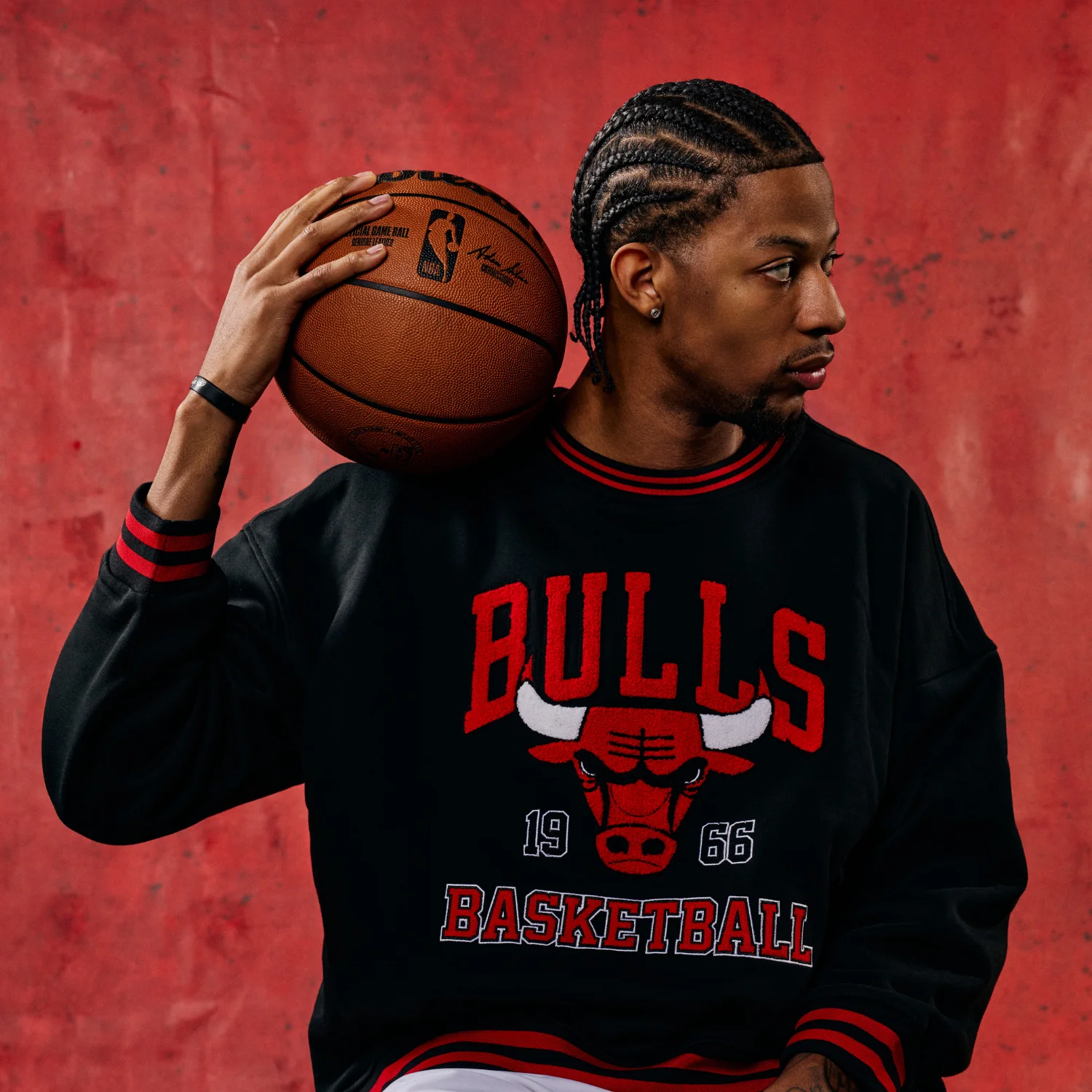 Chicago Bulls 1966 Wild Collective Statement Retro Crewneck Sweatshirt - Image 2