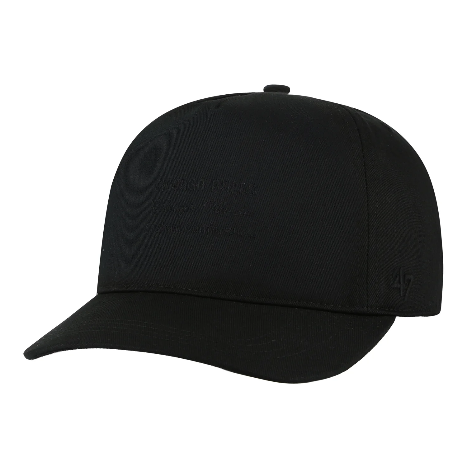 Chicago Bulls 47 Brand Contemporary Hitch Black Tonal Snapback