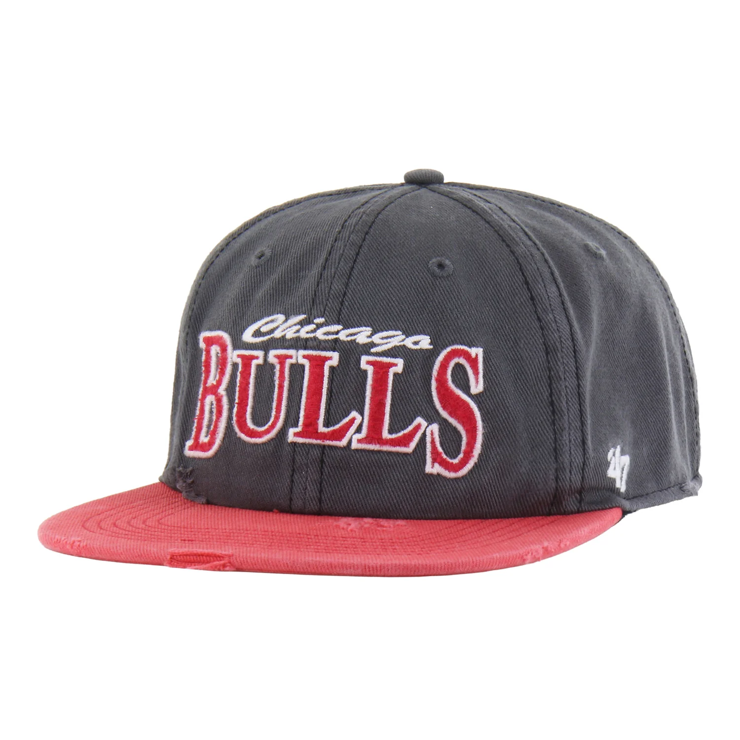 Chicago Bulls 47 Brand Cragged Captain Relaxed Snapback