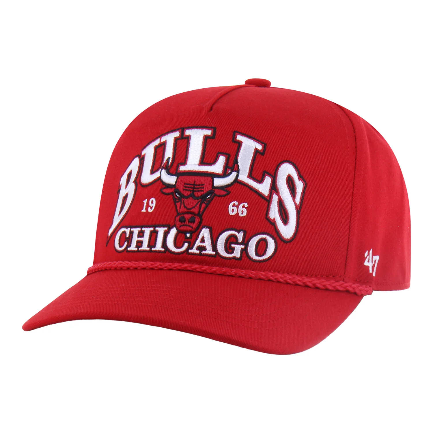 Chicago Bulls 47 Brand Break Wood Hitch Snapback