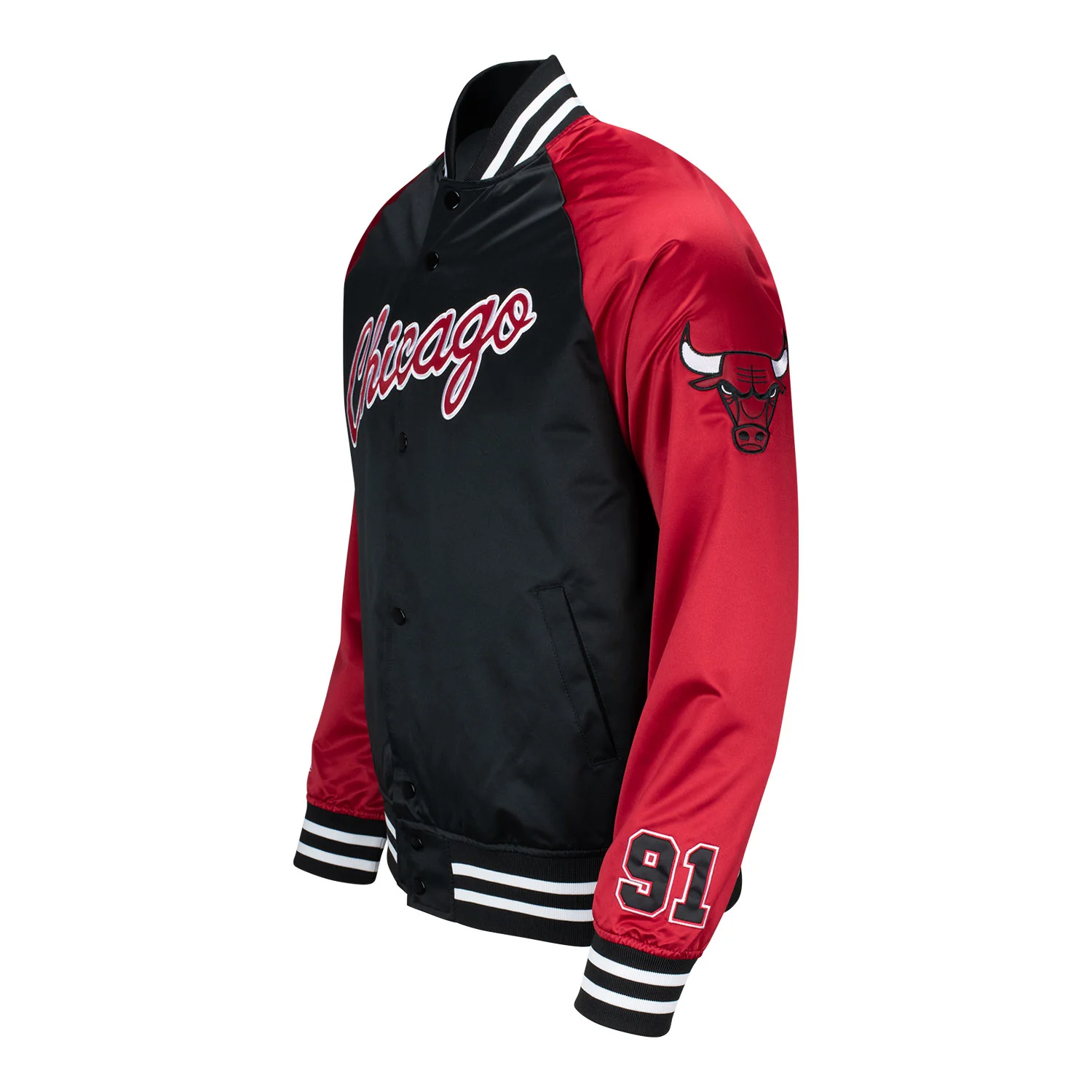 Chicago Bulls Mitchell & Ness Dennis Rodman Satin Jacket - Image 4