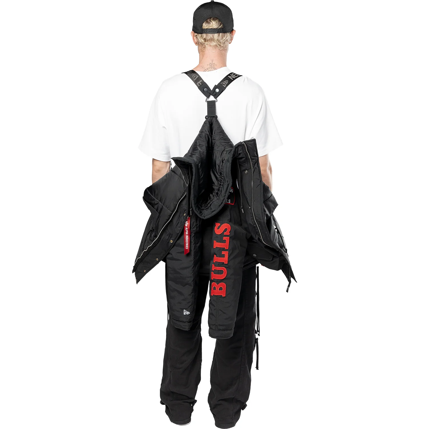 Chicago Bulls New Era Alpha Industries Patch Parka Coat - Image 6