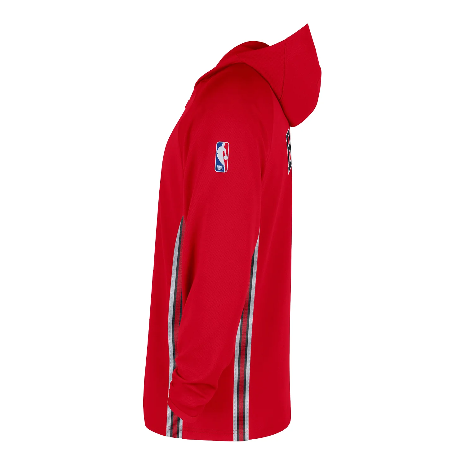 Chicago Bulls Nike Dri-Fit 1/4 Zip Hoodie - Image 2