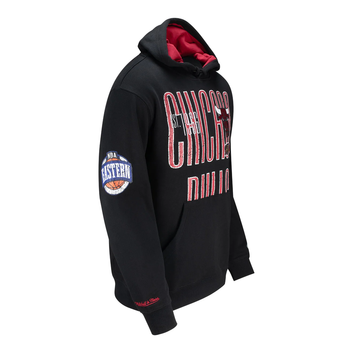 Chicago Bulls Mitchell & Ness Oversized Hooded Sweatshirt - Image 3
