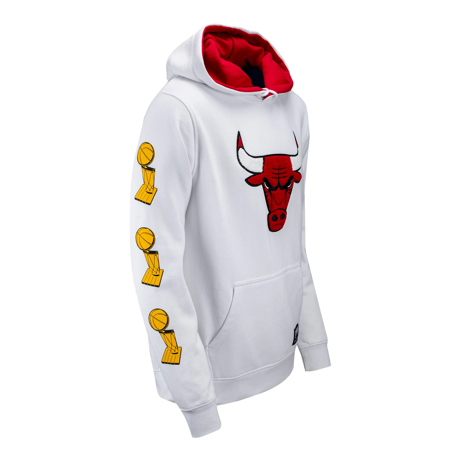 Chicago Bulls 1966 6x White Hooded Sweatshirt - Image 3