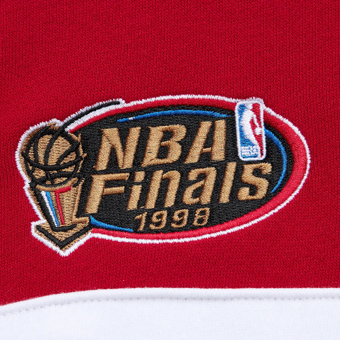 Chicago Bulls Mitchell & Ness Head Coach Colorblock Crewneck - Image 3