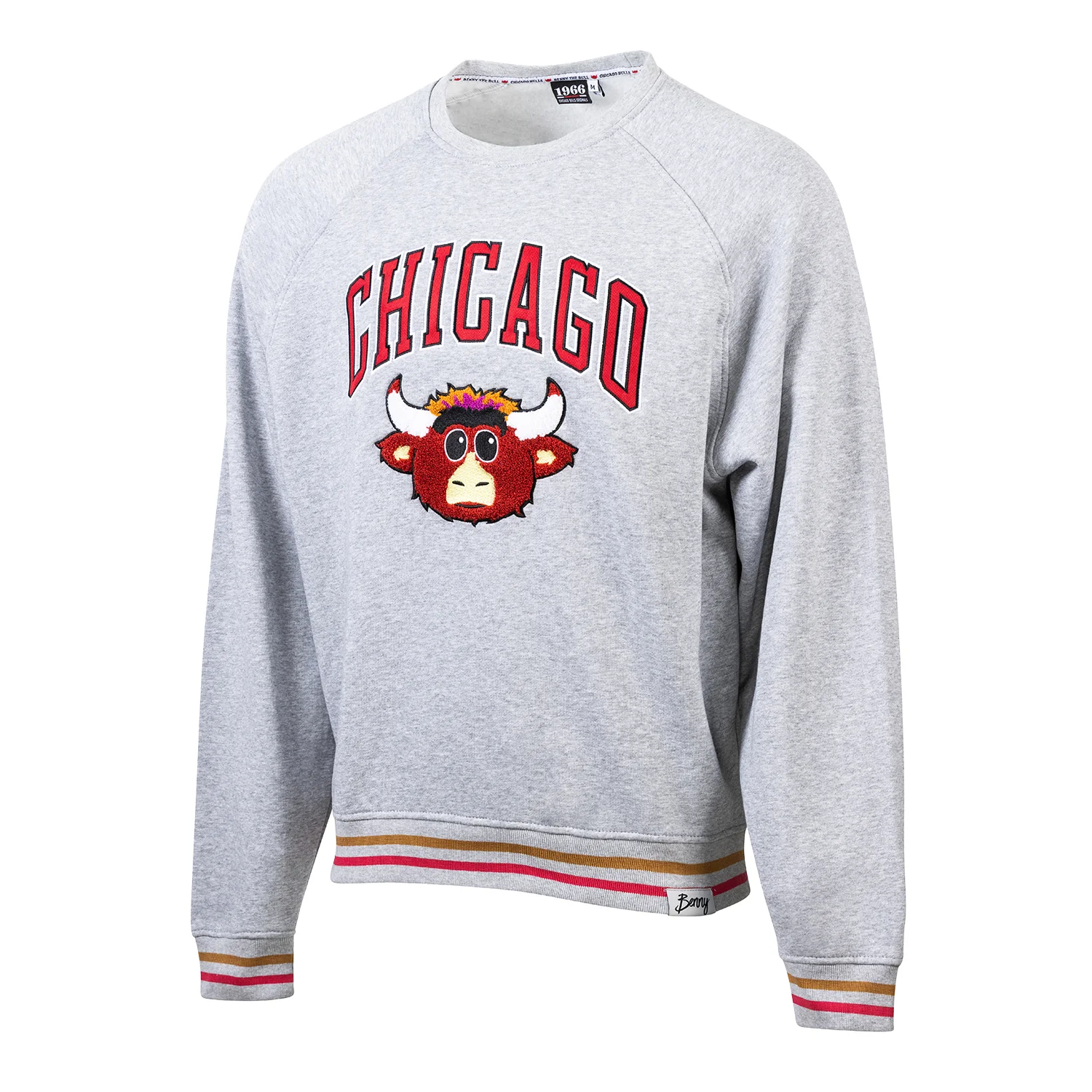 Chicago Bulls 1966 Benny Striped Crewneck - Image 5