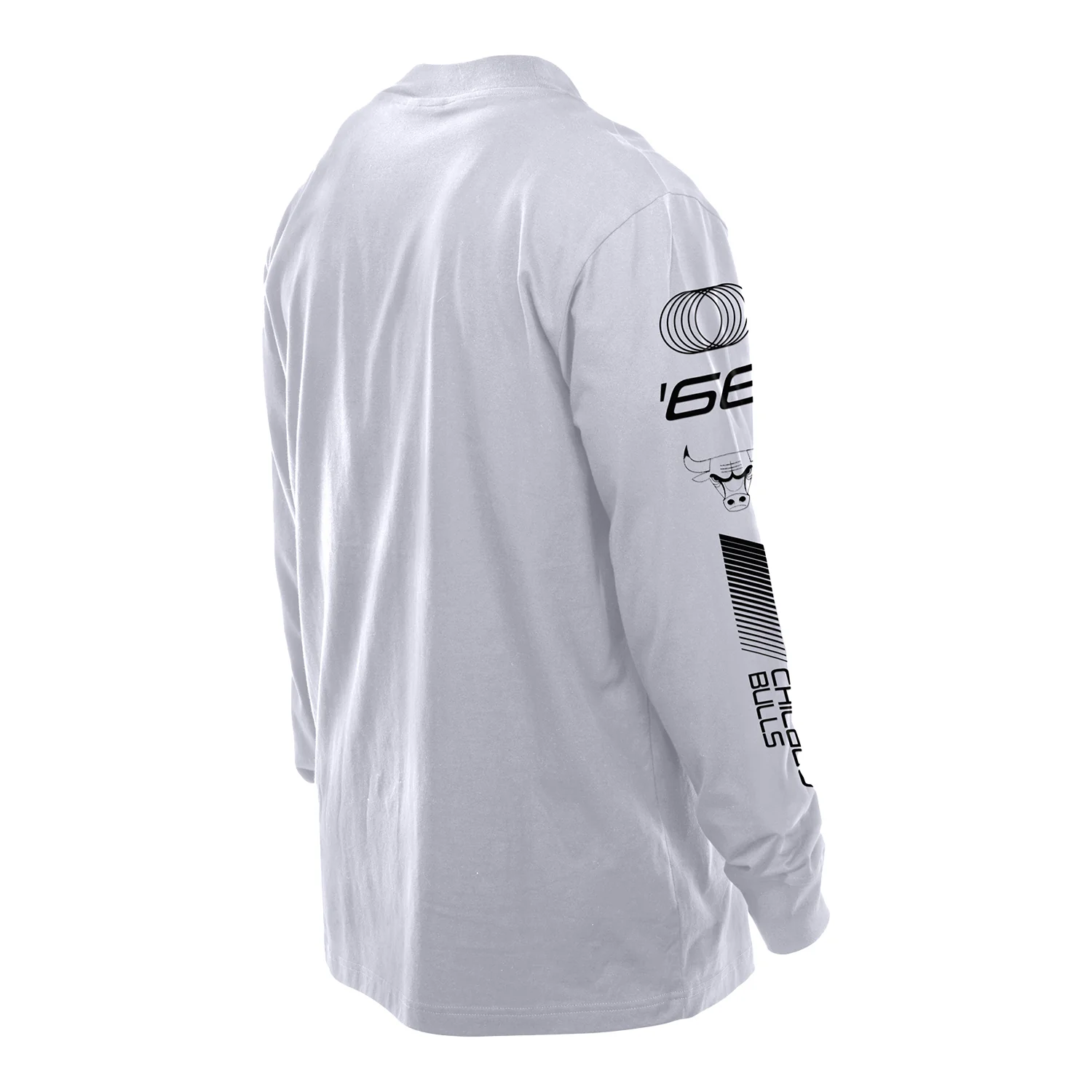 Chicago Bulls New Era Racing White Long Sleeve T-Shirt - Image 2