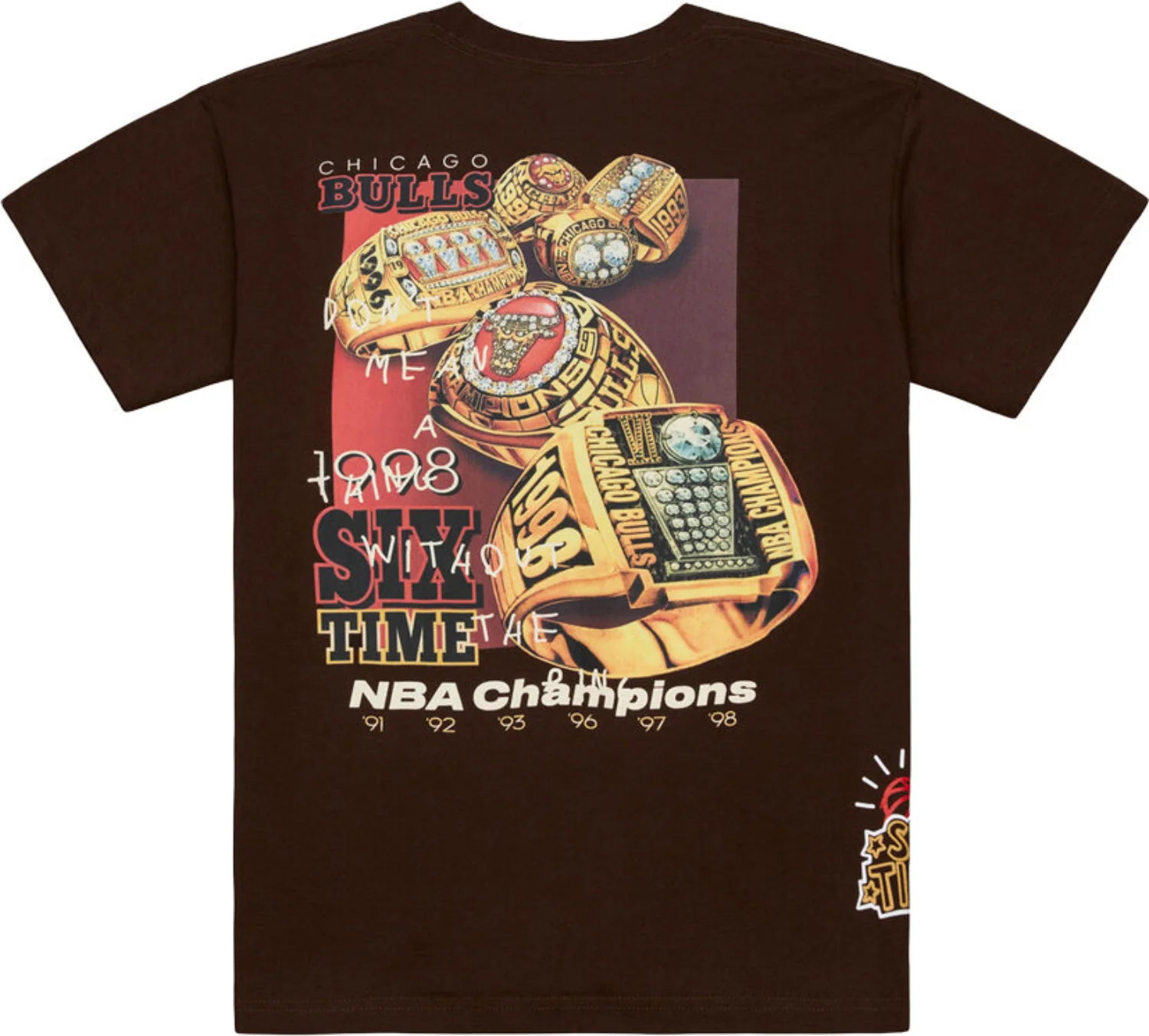 Chicago Bulls Mitchell & Ness Dennis Rodman Don't Mean A Thing Heritage T-Shirt - Image 2
