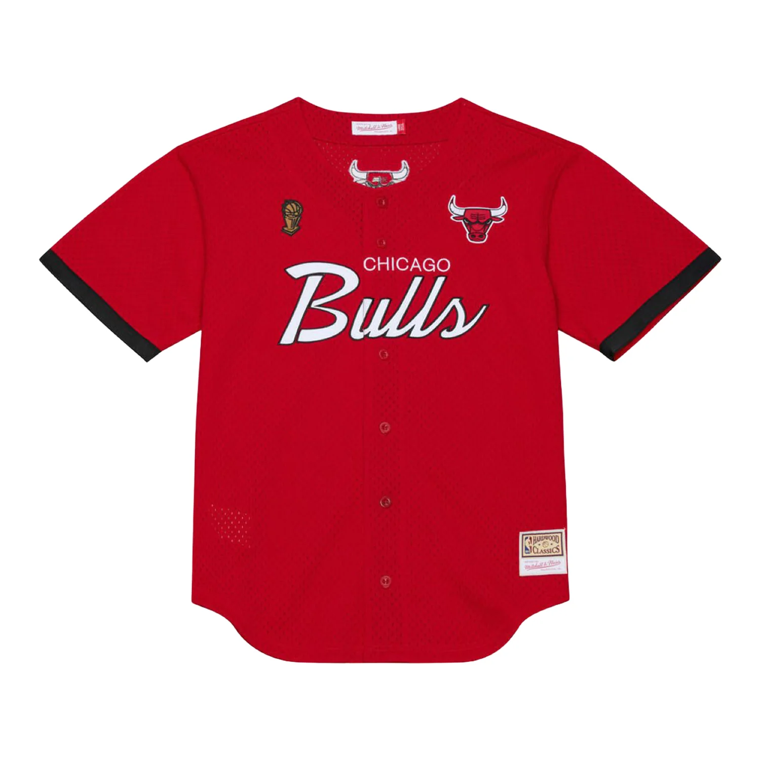 Chicago Bulls Mitchell & Ness Head Coach Baseball Jersey