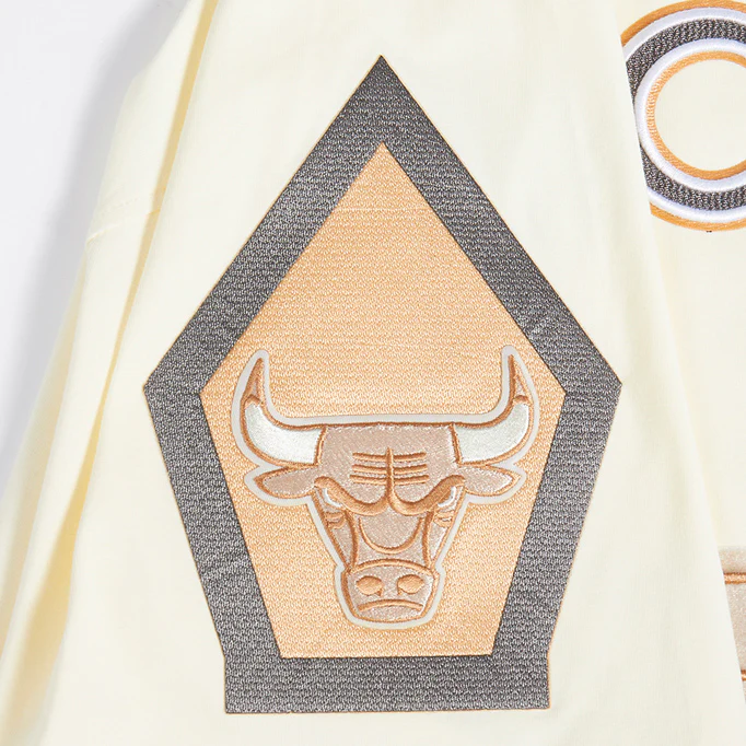 2024-25 Chicago Bulls City Edition Pro Standard Multi-Logo Off-White T-Shirt - Image 5