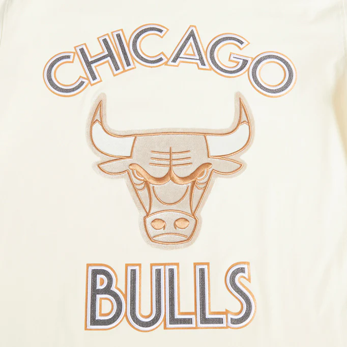 2024-25 Chicago Bulls City Edition Pro Standard Multi-Logo Off-White T-Shirt - Image 6