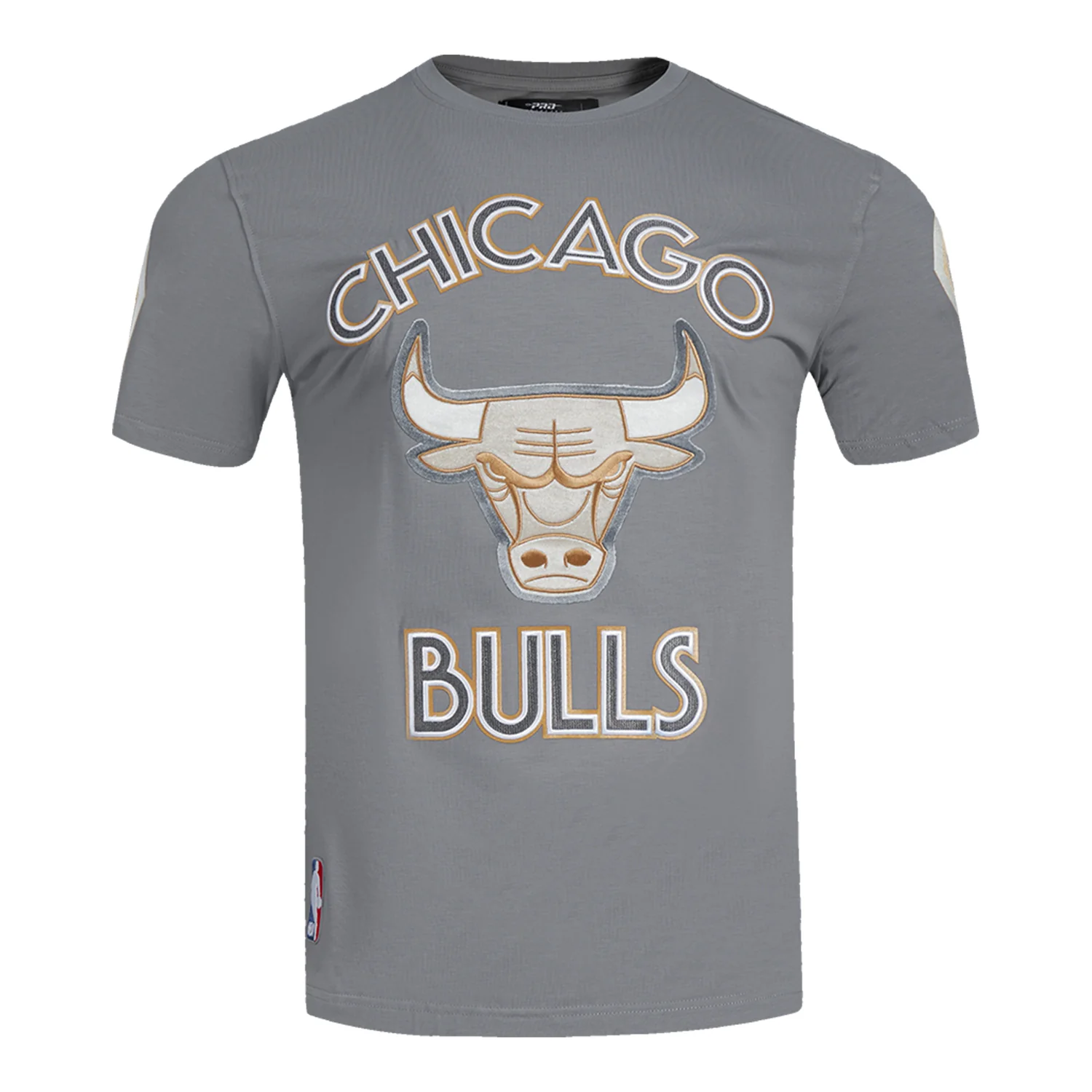 2024-25 Chicago Bulls City Edition Pro Standard Multi-Logo Grey T-Shirt - Image 3
