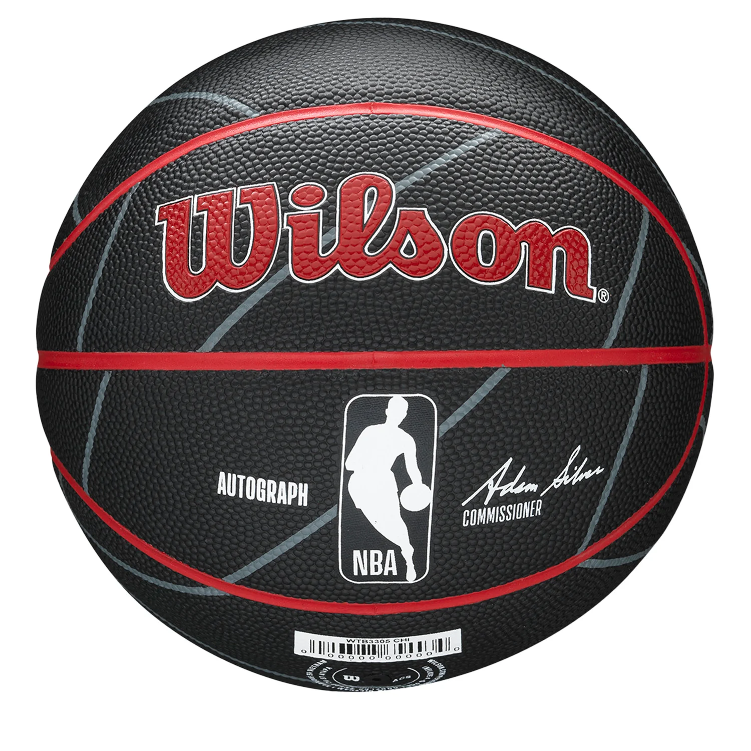 Chicago Bulls Team Autograph Mini Basketball - Image 2