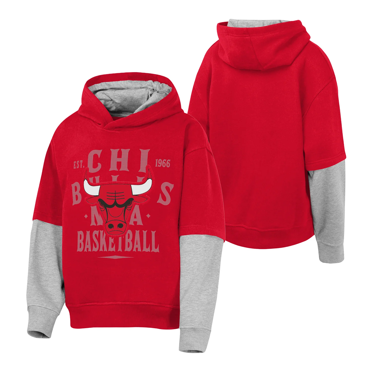 Youth Chicago Bulls Assist Hooded Sweatshirt - Image 3