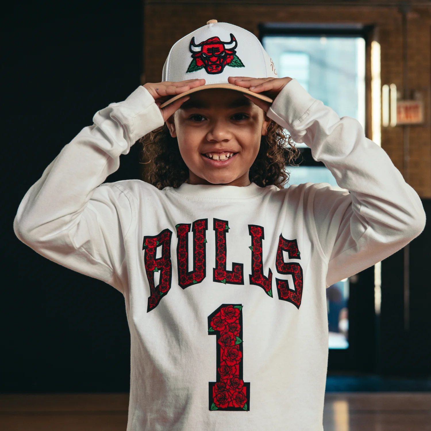 Youth Chicago Bulls Mitchell & Ness Derrick Rose Forever 1 Long Sleeve T-Shirt