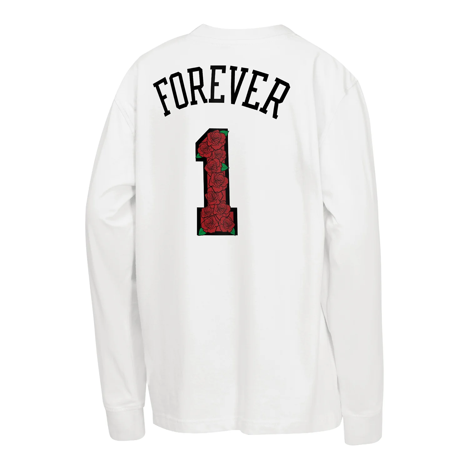 Youth Chicago Bulls Mitchell & Ness Derrick Rose Forever 1 Long Sleeve T-Shirt - Image 3